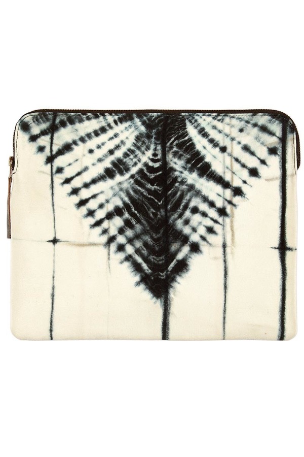 Laura Siegel Bandhani leather clutch Laura Siegel Bandhani leather clutch