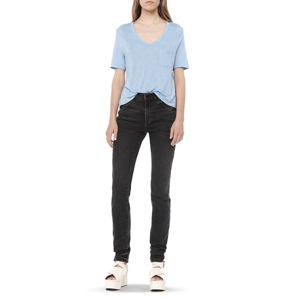 T By Alexander Wang CLASSIC CROP TEE - SKY T By Alexander Wang CLASSIC CROP TEE - SKY