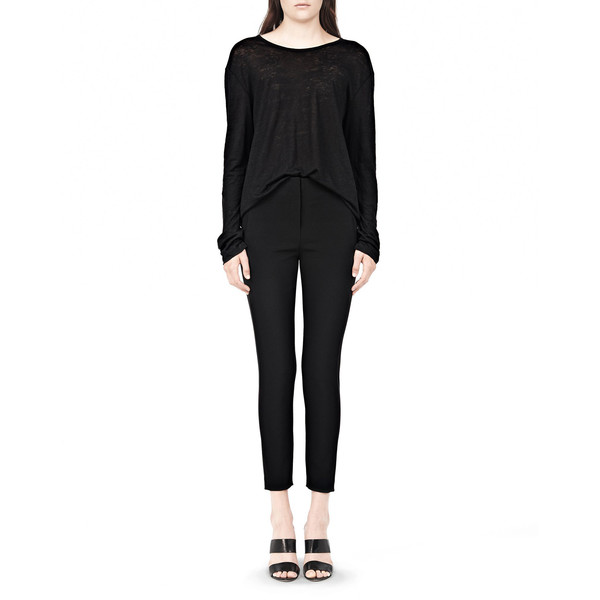 T By Alexander Wang CLASSIC LINEN LONG SLEEVE CREW NECK TEE T By Alexander Wang CLASSIC LINEN LONG SLEEVE CREW NECK TEE