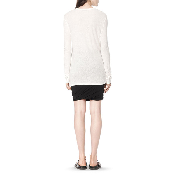 T By Alexander Wang SLUB CLASSIC LONG SLEEVE TEE T By Alexander Wang SLUB CLASSIC LONG SLEEVE TEE