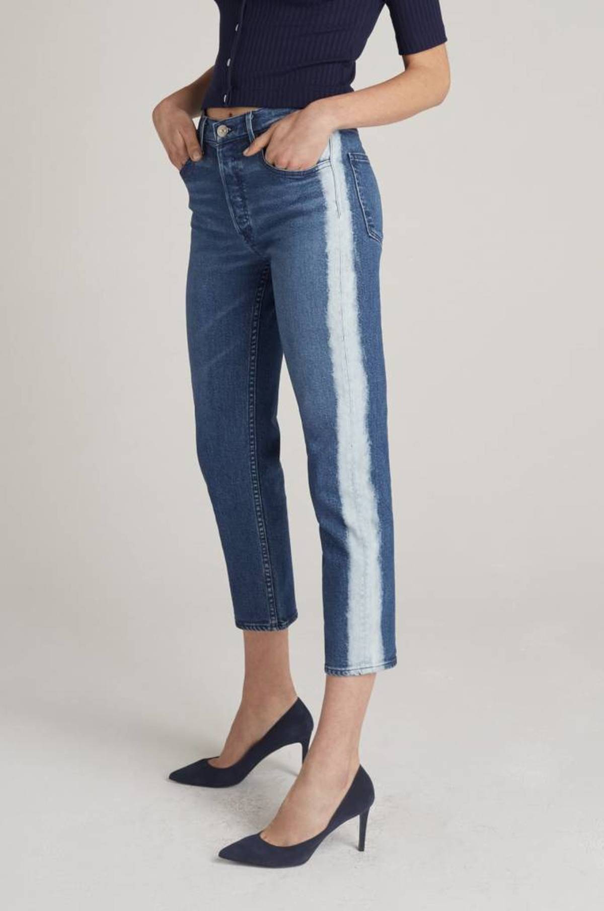 Blue 28 3x1 Womens W3 Shadow Blue Straight Authentic Crop Blue 28 3x1 Womens W3 Shadow Blue Straight Authentic Crop