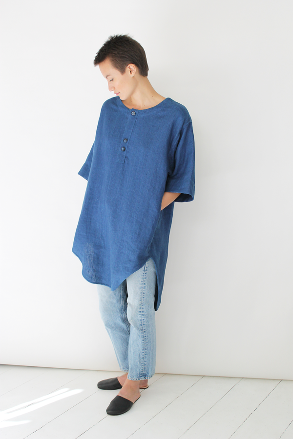 Ulihu linen tunic indigo Ulihu linen tunic indigo