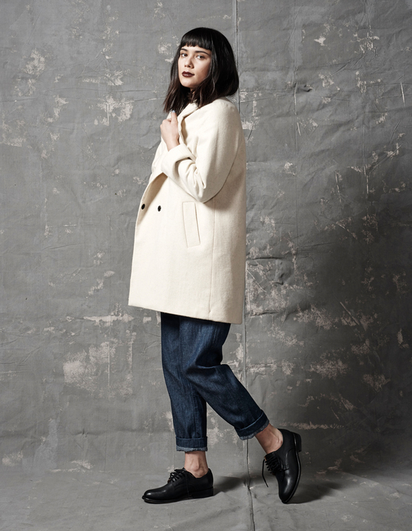 ALI GOLDEN WOOL COAT - CREAM ALI GOLDEN WOOL COAT - CREAM