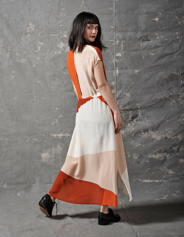 ALI GOLDEN DRAWSTRING DRESS - REDS ALI GOLDEN DRAWSTRING DRESS - REDS