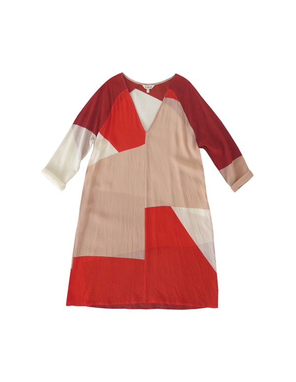 ALI GOLDEN RAGLAN DRESS - REDS ALI GOLDEN RAGLAN DRESS - REDS