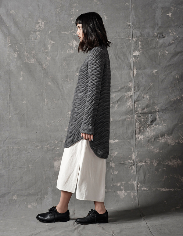 ALI GOLDEN SWEATER DRESS - GREY ALI GOLDEN SWEATER DRESS - GREY