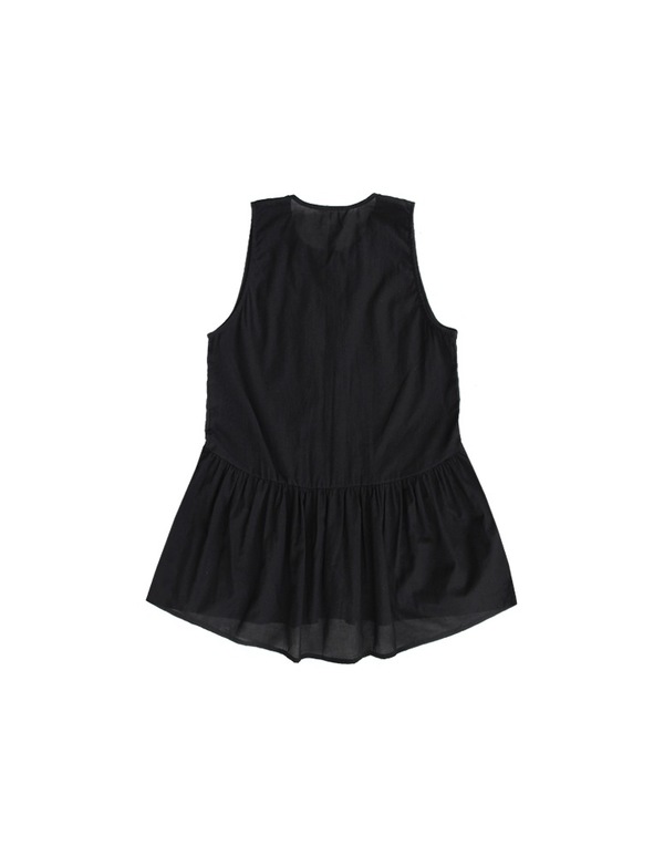 ALI GOLDEN BUTTON-UP TANK - BLACK ALI GOLDEN BUTTON-UP TANK - BLACK