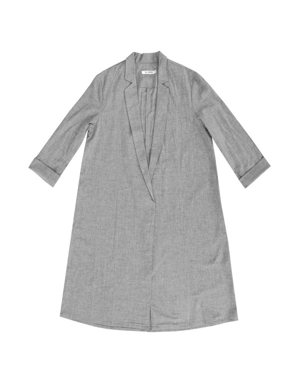 ALI GOLDEN NOTCH COLLAR JACKET - GREY ALI GOLDEN NOTCH COLLAR JACKET - GREY