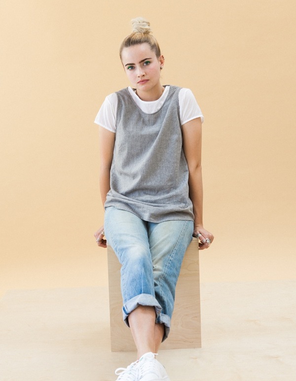 ALI GOLDEN SCOOP NECK TANK - OATMEAL ALI GOLDEN SCOOP NECK TANK - OATMEAL