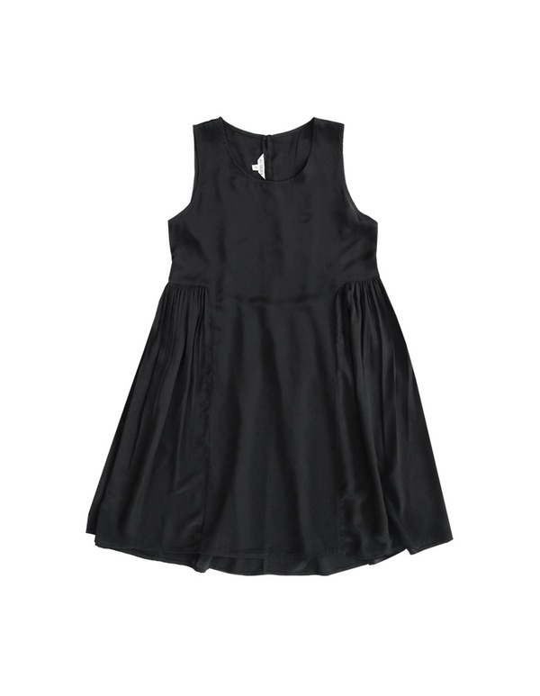 ALI GOLDEN SIDE-GATHERED DRESS - BLACK ALI GOLDEN SIDE-GATHERED DRESS - BLACK