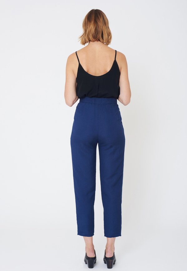 First Rite HIGH RISE TROUSER - LAPIS First Rite HIGH RISE TROUSER - LAPIS