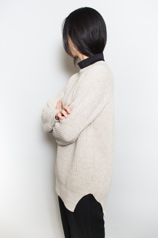 Achro Chunky Knit Round Neck Sweater Achro Chunky Knit Round Neck Sweater