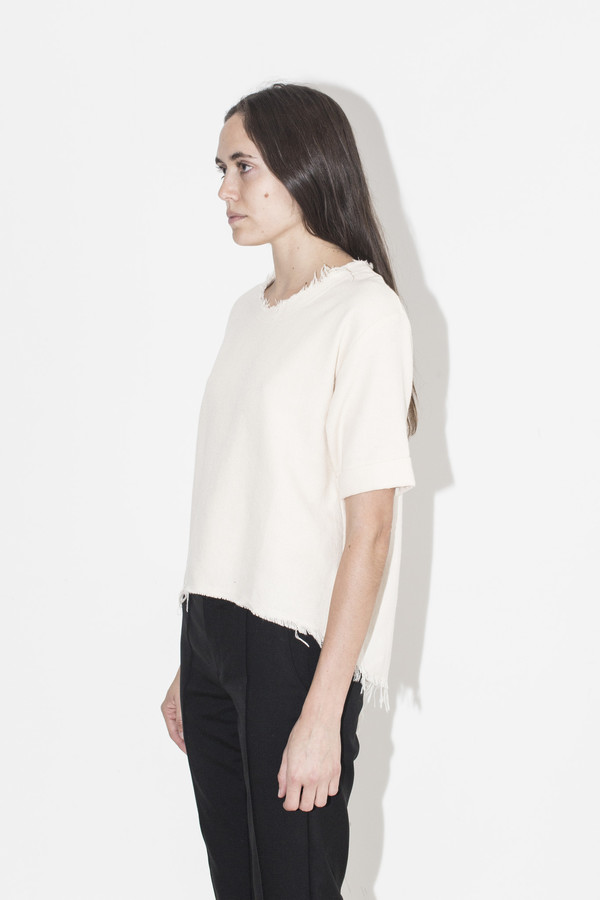 Black Crane Cream Wide Top Black Crane Cream Wide Top