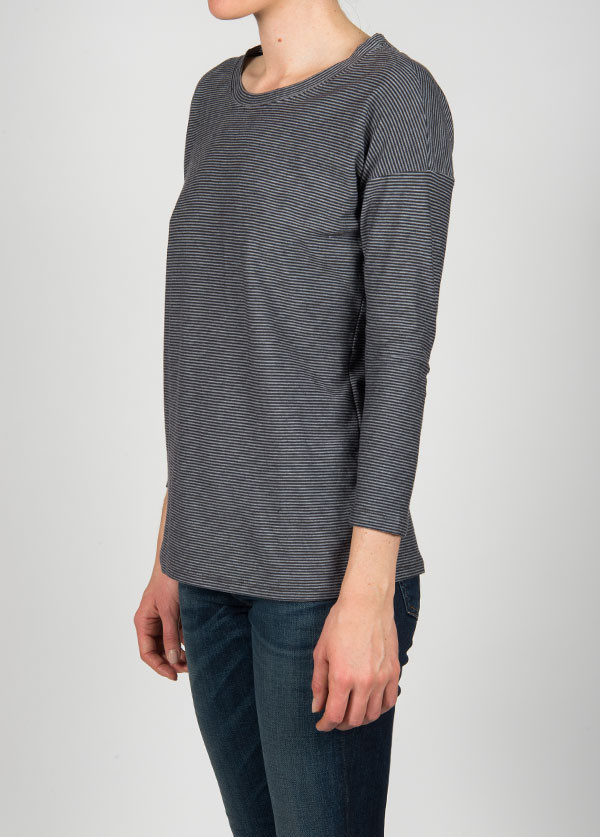 The West Is Dead Cropped Sleeve Tee In Black Stripe The West Is Dead Cropped Sleeve Tee In Black Stripe