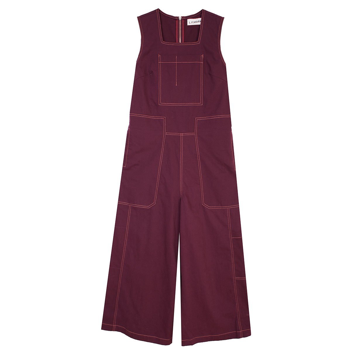 burgundy boiler suit