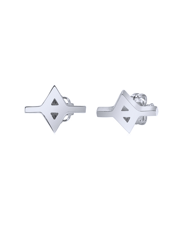 Gabriela Artigas White Gold Serrate Earrings Gabriela Artigas White Gold Serrate Earrings