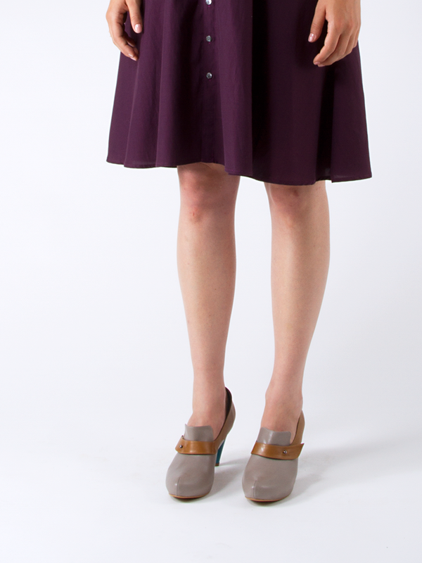 swords-smith Aubergine Shirtdress swords-smith Aubergine Shirtdress