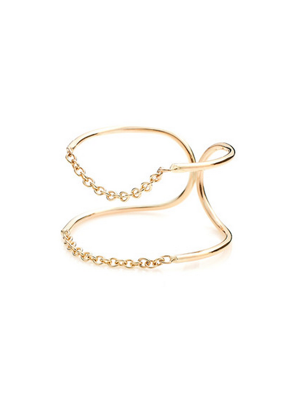 Sarah & Sebastian Chain Ellipse Ring Sarah & Sebastian Chain Ellipse Ring