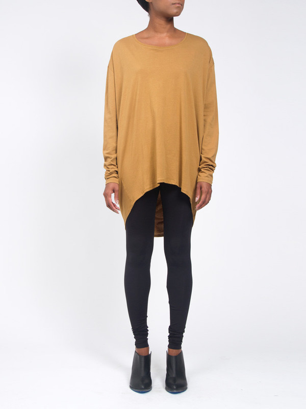 Kowtow Drape Back Top Gold Kowtow Drape Back Top Gold