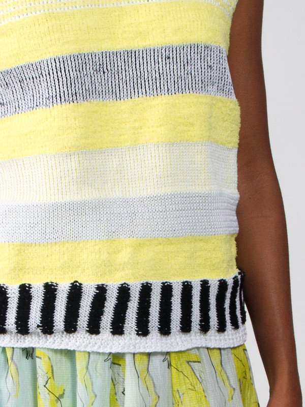Risto Grid Sleeveless Knit Top Risto Grid Sleeveless Knit Top