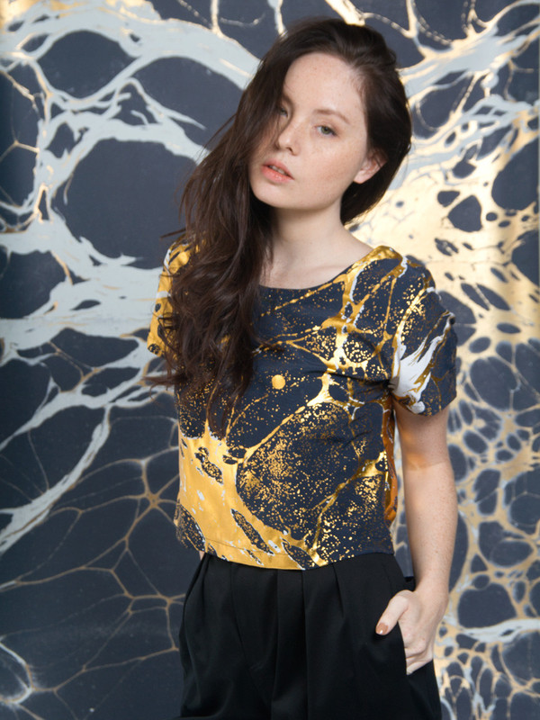Calico x Swords-Smith x Print All Over Me Night Silk Tee Calico x Swords-Smith x Print All Over Me Night Silk Tee