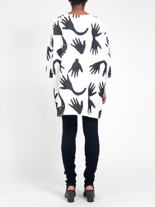 R/H Square Dress Hands Print R/H Square Dress Hands Print