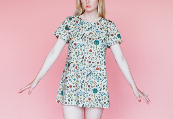 Samantha Pleet Tea Dress in Illuminated Samantha Pleet Tea Dress in Illuminated
