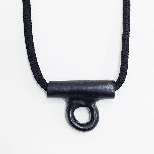 Aubrey Hornor Speckled Hollow Tab Necklace Aubrey Hornor Speckled Hollow Tab Necklace