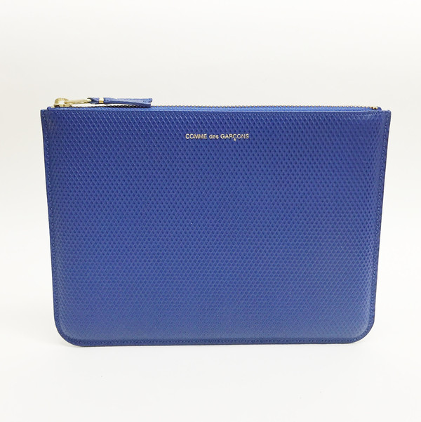 Comme des Garcons - Luxury Group Large Blue Zip-up Pouch Comme des Garcons - Luxury Group Large Blue Zip-up Pouch