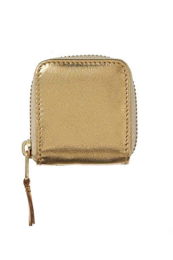 Comme des Garcons Leather Zip Pouch - Gold Comme des Garcons Leather Zip Pouch - Gold
