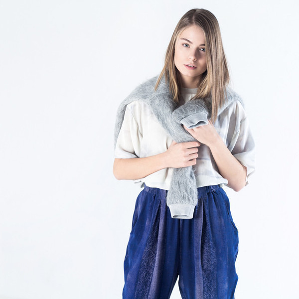 Baserange Alabama Printed Silk Tee Baserange Alabama Printed Silk Tee