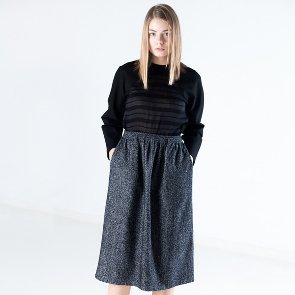 Baserange Loose Skirt Cotton Wool Baserange Loose Skirt Cotton Wool