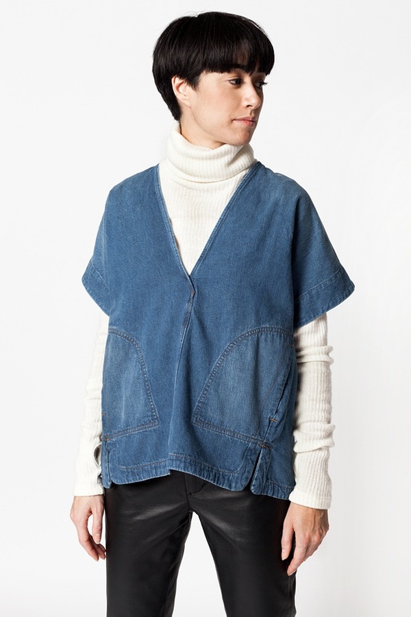 Rachel Comey Memba Top - indigo Rachel Comey Memba Top - indigo