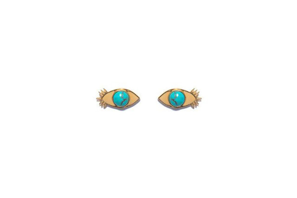 LIZZIE FORTUNATO EVIL EYE STUDS LIZZIE FORTUNATO EVIL EYE STUDS