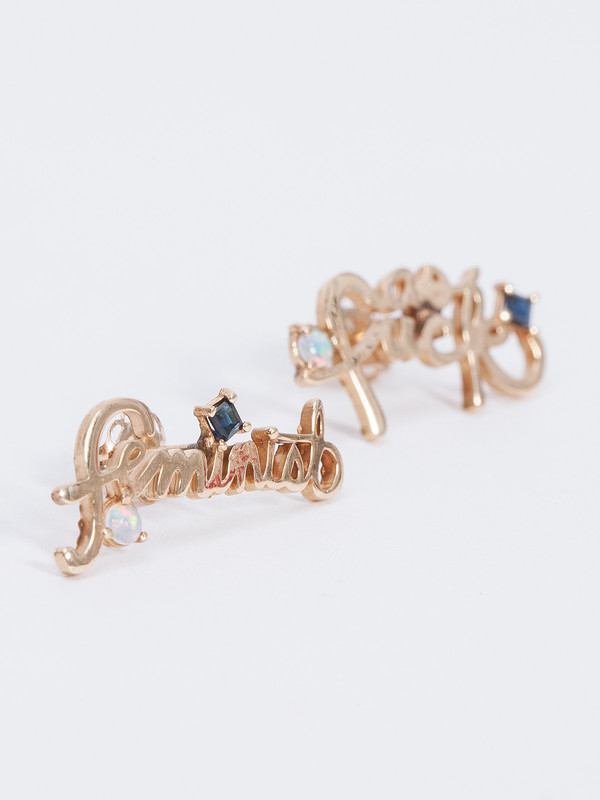 Leah Ball FEMINIST MIX-MATCH STUDS Leah Ball FEMINIST MIX-MATCH STUDS