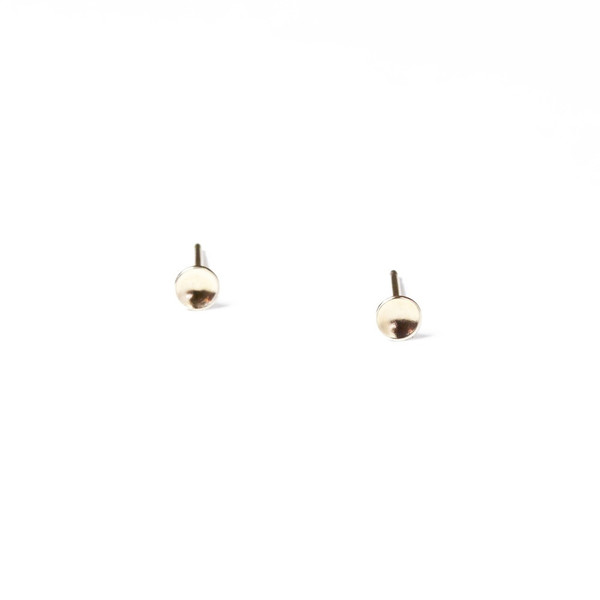 Another Feather Gold Cup Studs Another Feather Gold Cup Studs