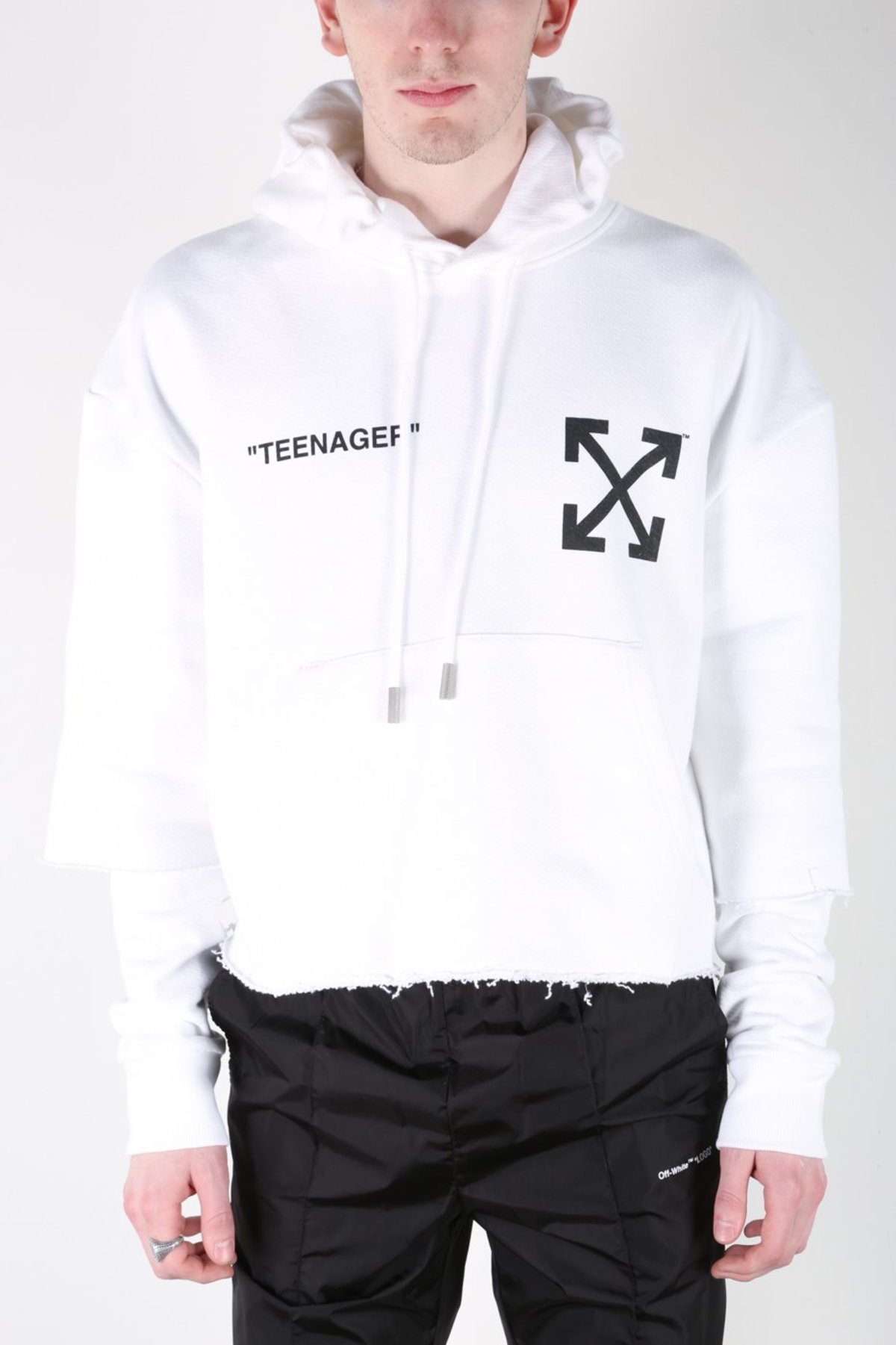 Off White Flamed Bart Hoodie | Garmentory
