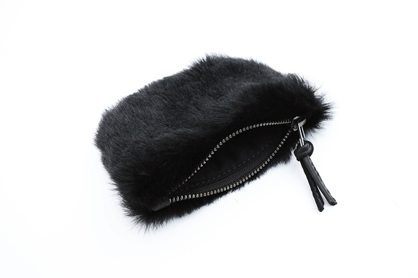 Primecut BLACK FURRY SMALL POUCH Primecut BLACK FURRY SMALL POUCH