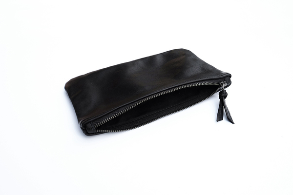 Primecut BLACK LEATHER MEDIUM POUCH Primecut BLACK LEATHER MEDIUM POUCH