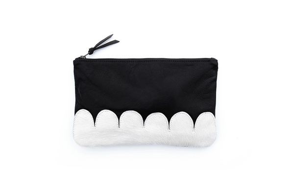 Primecut WHITE SCALLOP CLUTCH Primecut WHITE SCALLOP CLUTCH