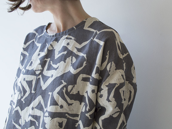 Sunja Link x Banquet Collaboration Dancing Men Print Dress Sunja Link x Banquet Collaboration Dancing Men Print Dress