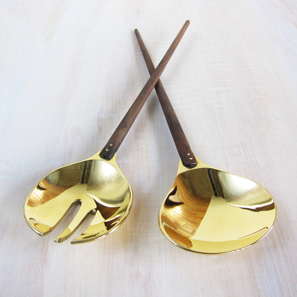 liquid brass salad servers liquid brass salad servers