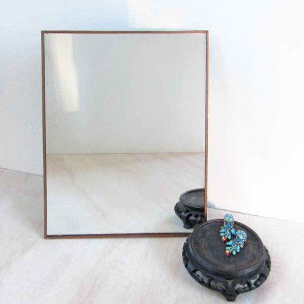 copper-framed easel mirror copper-framed easel mirror