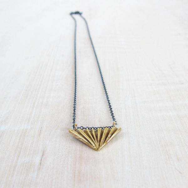 Satomi Studio trigon pendant necklace Satomi Studio trigon pendant necklace
