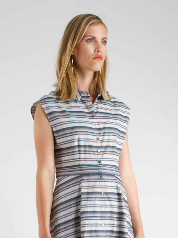 Swords-Smith Heather Blues Shirtdress Swords-Smith Heather Blues Shirtdress