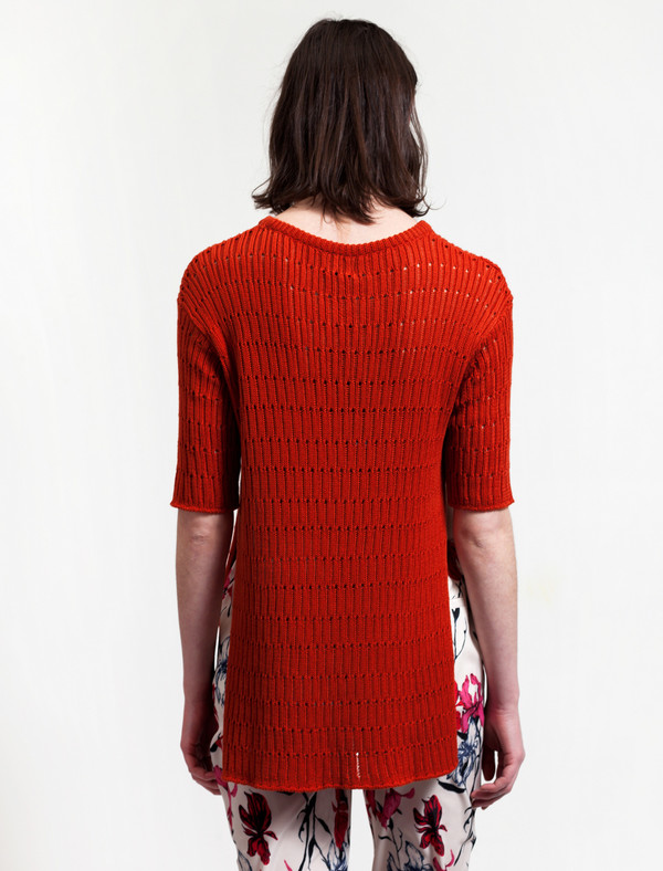 1205 Side Split Knit Terracotta 1205 Side Split Knit Terracotta