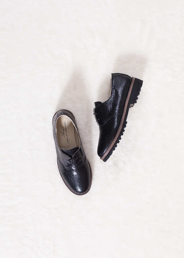 Anniel Derby - black scale Anniel Derby - black scale