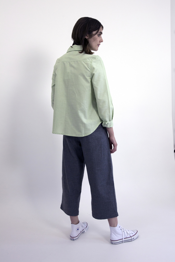 Feldt - Round Collar Oxford Shirt Feldt - Round Collar Oxford Shirt