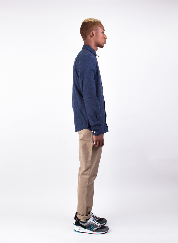 Men's Norse Projects Anton Brushed Dark Navy Men's Norse Projects Anton Brushed Dark Navy