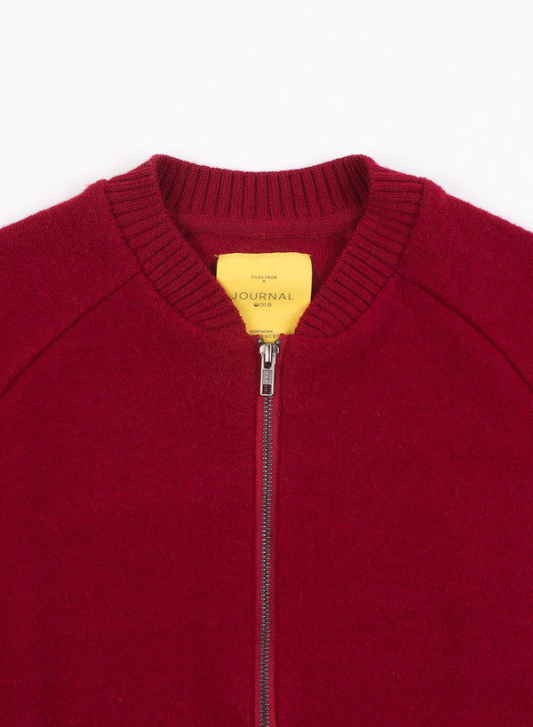 Men's Journal Boiled Cardigan Knit Biking Red Men's Journal Boiled Cardigan Knit Biking Red